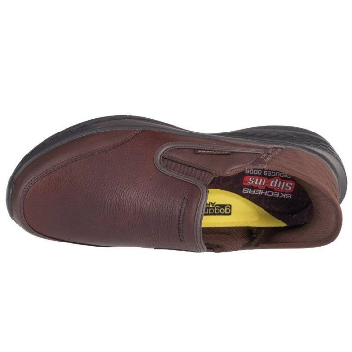 Vyriški įspiriami laisvalaikio batai Skechers Slip-Ins Slade, rudi