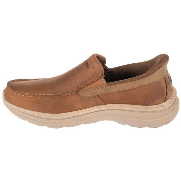 Įspiriami laisvalaikio batai Skechers Slip-Ins Pollard-Osgood, rudi