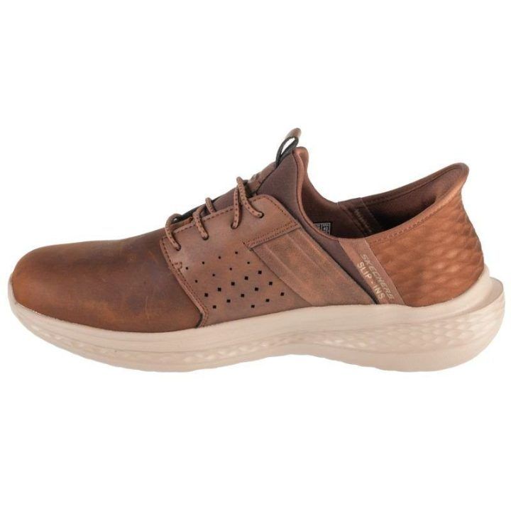 Vyriški įspiriami laisvalaikio batai Skechers Slip-Ins: Slade, rudi