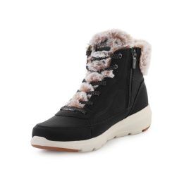 Moteriški pašiltinti žieminiai batai Skechers Glacial Ultra, juodi