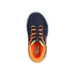 Vaikiški įspiriami sportbačiai Skechers, tamsiai mėlyni ir oranžiniai