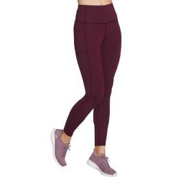 Moteriškos tamprės su aukštu liemeniu Skechers Go Walk, violetinės