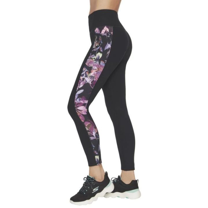 Moteriškos tamprės paaukštintu liemeniu Skechers Ultraviolet, juodos