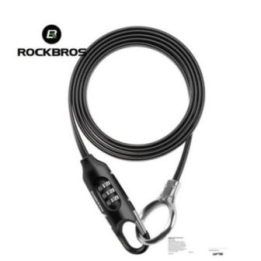 Dviračio spyna Rockbros, juoda, 150 cm