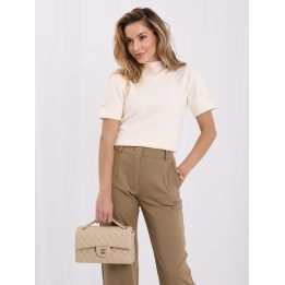 Moteriškas golfas Italy Moda, kreminis