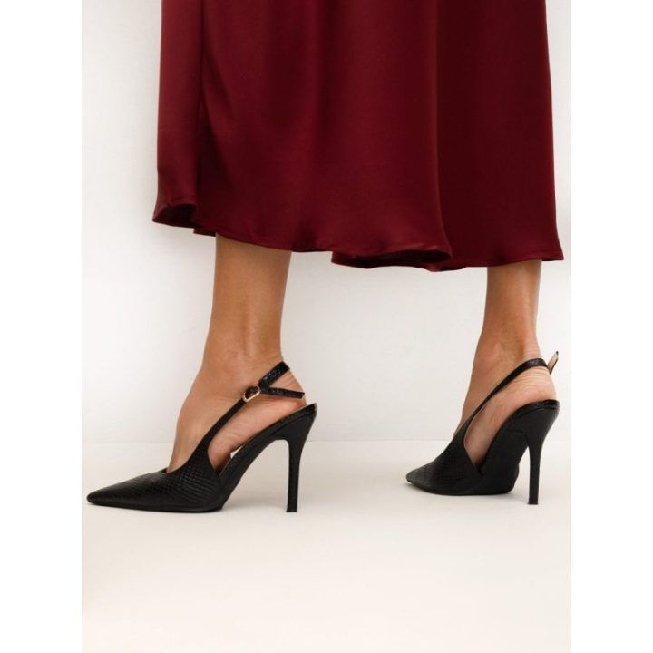 Moteriškas platėjantis midi sijonas Italy Moda, bordo