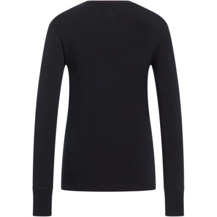 Moteriški merino vilnos marškinėliai Odlo BL TOP Merino 260, juodi