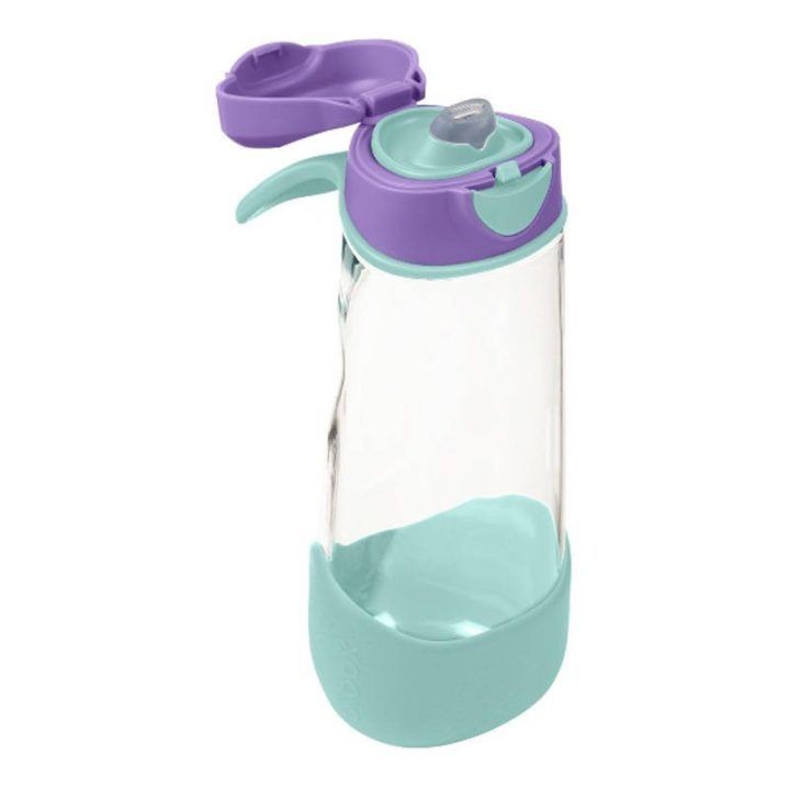 Sportinis buteliukas vaikams b.box, nuo 3 metų, 600 ml, alyvinis