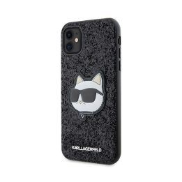 Dėklas iPhone 11 Karl Lagerfeld juodas su blizgučiais