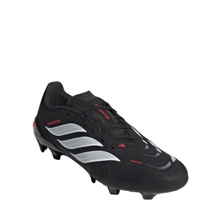 Vaikiški futbolo bateliai FG adidas Predator, juodi