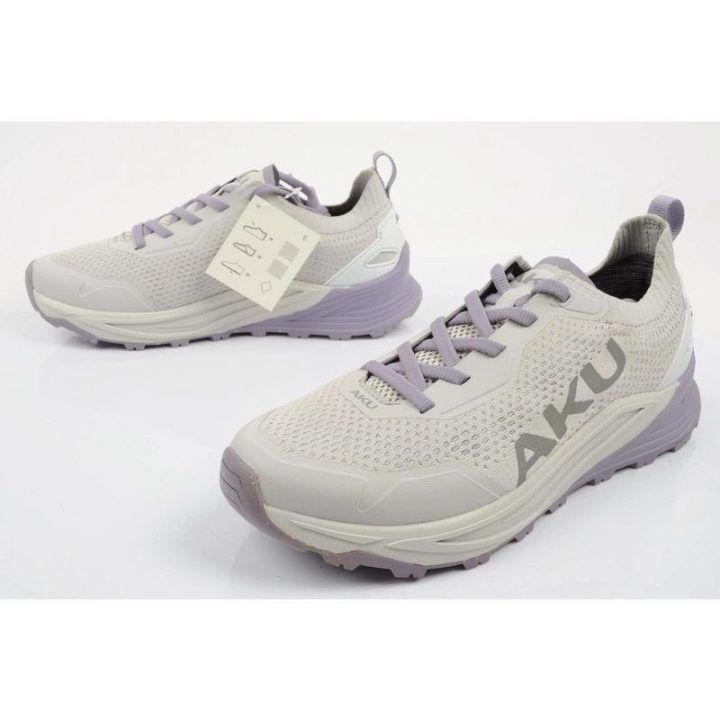 Moteriški žygio batai Aku Aira V-Light, pilki ir violetiniai