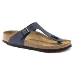 Moteriškos šlepetės per pirštą Birkenstock Gizeh, mėlynos