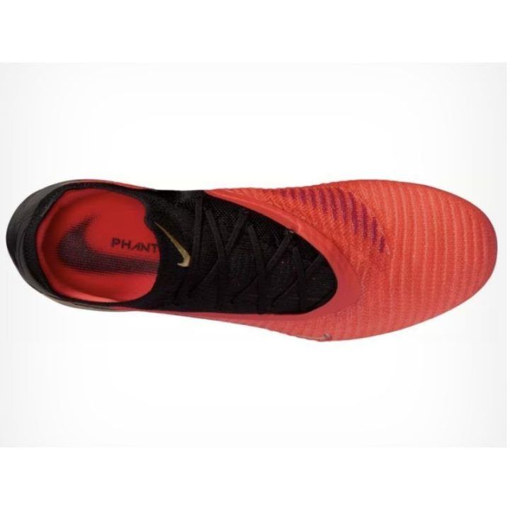Futbolo bateliai Nike Phantom 6 Low Elite FG, ryškiai raudoni ir juodi