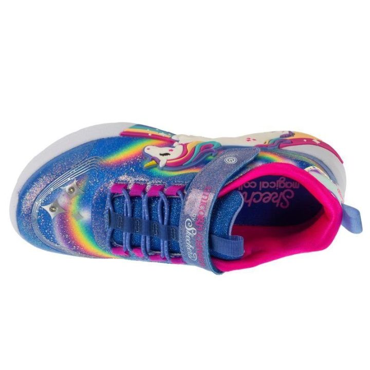 Vaikiški sportbačiai su vienaragio motyvu Skechers Unicorn Chaser, mėlyni