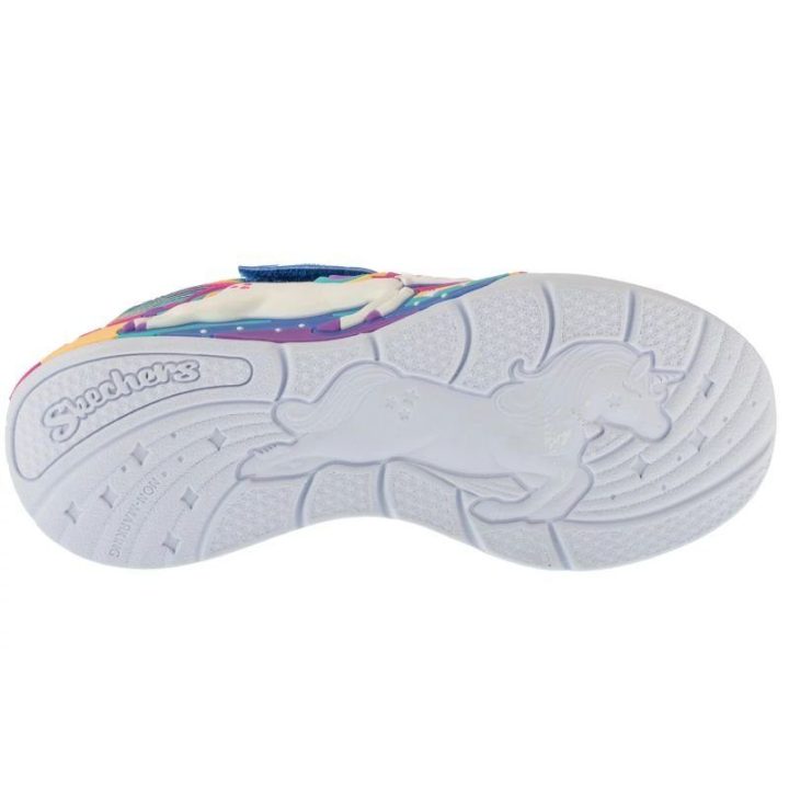 Vaikiški sportbačiai su vienaragio motyvu Skechers Unicorn Chaser, mėlyni