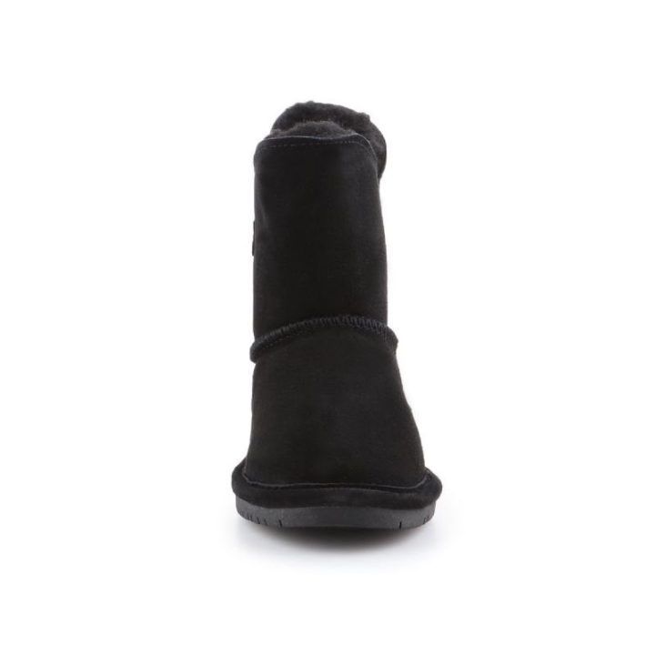 Vaikiški odiniai sniego batai su natūraliu kailiu BearPaw, juodi