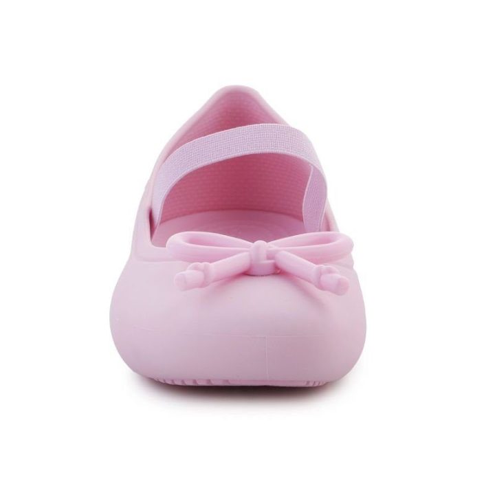 Vaikiškos basutės su kaspinu Crocs Brooklyn Bow Flat, aukso