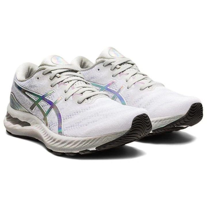 Moteriški sportbačiai ASICS GEL-NIMBUS 23, pilki ir balti