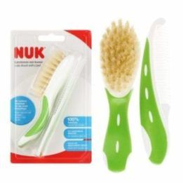 Kūdikių šepetėlio ir šukų rinkinys NUK, nuo gimimo, žalias