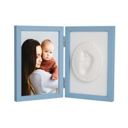 Atspaudo rinkinys su rėmeliu Odcisk Bobasa Tiny Memories, mėlynas