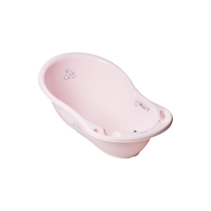 Vaikiška vonelė Tega Wanna, 86 cm, balta, su zuikučiais