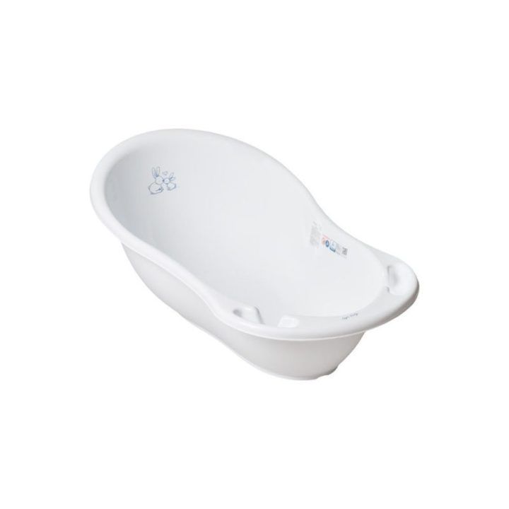 Vaikiška vonelė Tega Wanna, 86 cm, balta, su zuikučiais