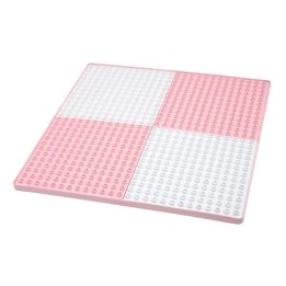 Pagrindas didelėms kaladėlėms Tega Multifun, 42,5 × 42,5 cm, rožinis