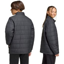 Vaikiška dygsniuota striukė adidas Entrada 26 Light, juoda
