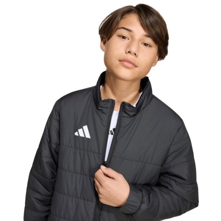 Vaikiška dygsniuota striukė adidas Entrada 26 Light, juoda