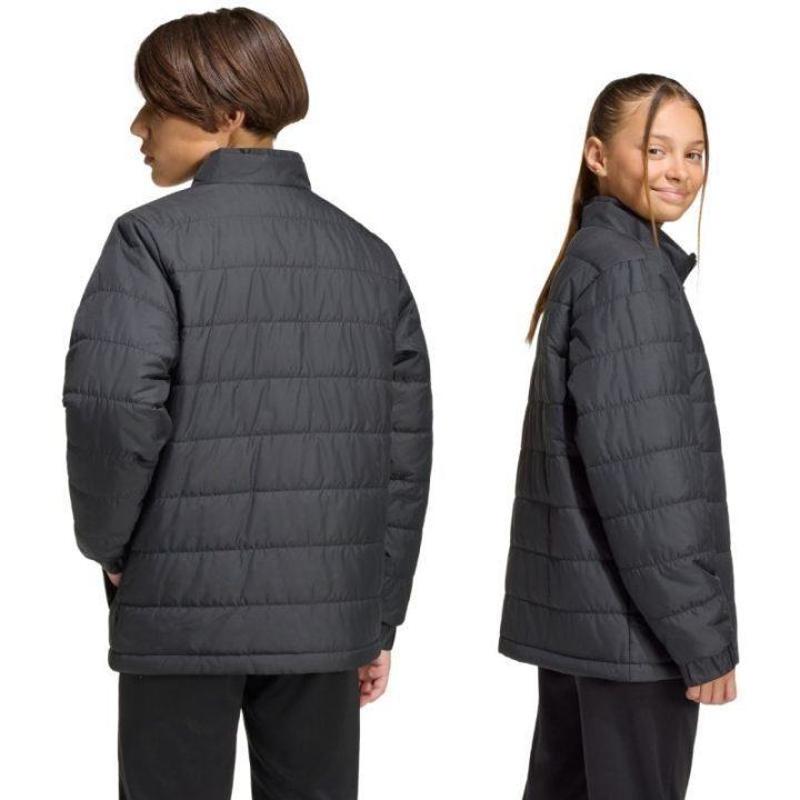 Vaikiška dygsniuota striukė adidas Entrada 26 Light, juoda