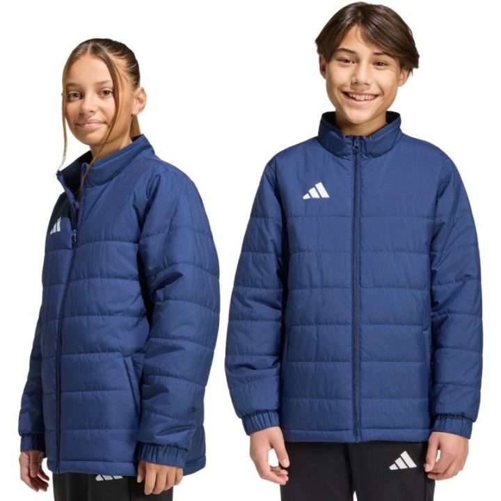Vaikiška dygsniuota striukė adidas Entrada 26 Light, tamsiai mėlyna