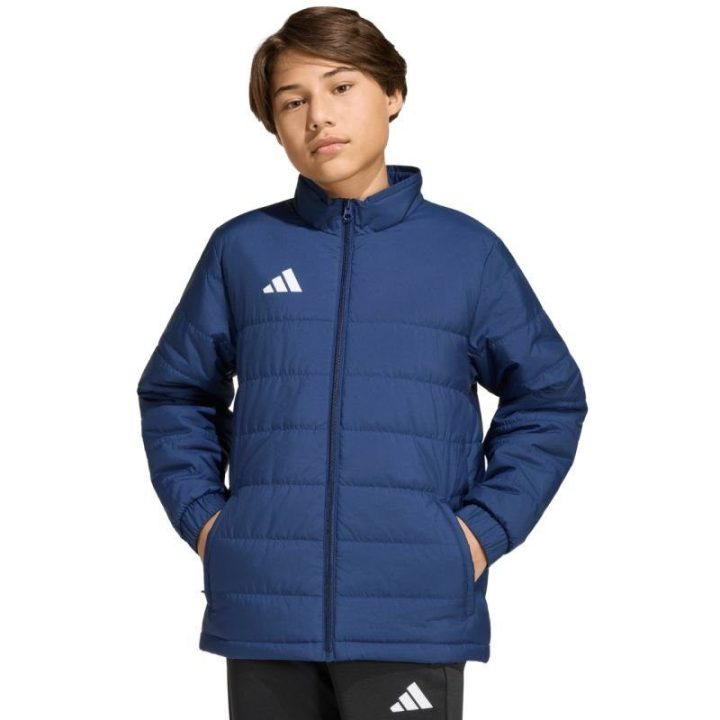 Vaikiška dygsniuota striukė adidas Entrada 26 Light, tamsiai mėlyna