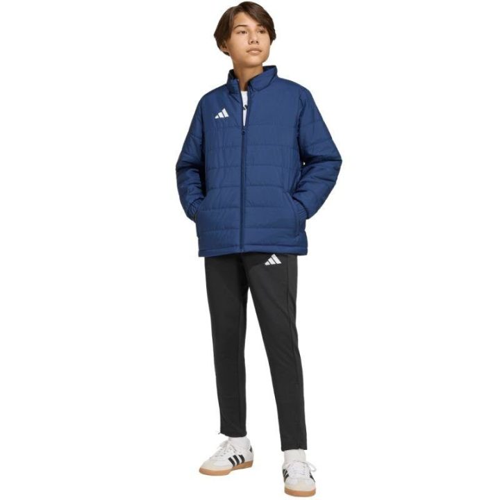 Vaikiška dygsniuota striukė adidas Entrada 26 Light, tamsiai mėlyna