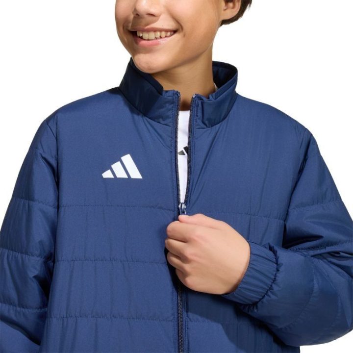 Vaikiška dygsniuota striukė adidas Entrada 26 Light, tamsiai mėlyna