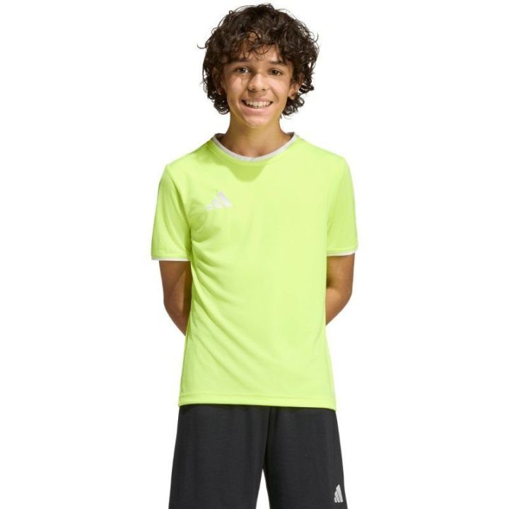 Vaikiški futbolo marškinėliai adidas Entrada 26, neoniniai geltoni