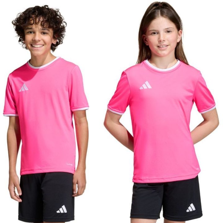 Vaikiški futbolo marškinėliai adidas Entrada 26, rožiniai