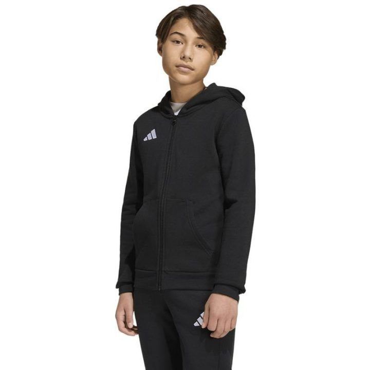 Vaikiškas džemperis su gobtuvu ir užtrauktuku adidas Entrada 26