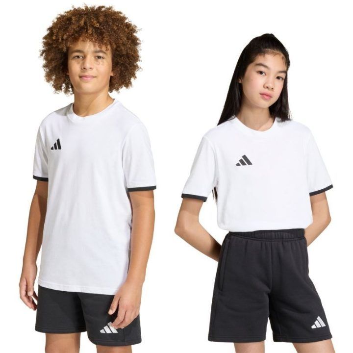 Vaikiški marškinėliai adidas Entrada 26, balti