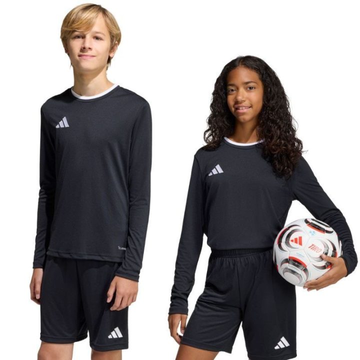 Vaikiški futbolo marškinėliai adidas Entrada 26, juodi