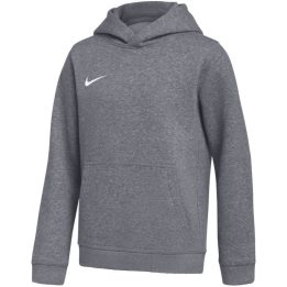 Vaikiškas medvilninis džemperis su gobtuvu Nike Park 26, pilkas
