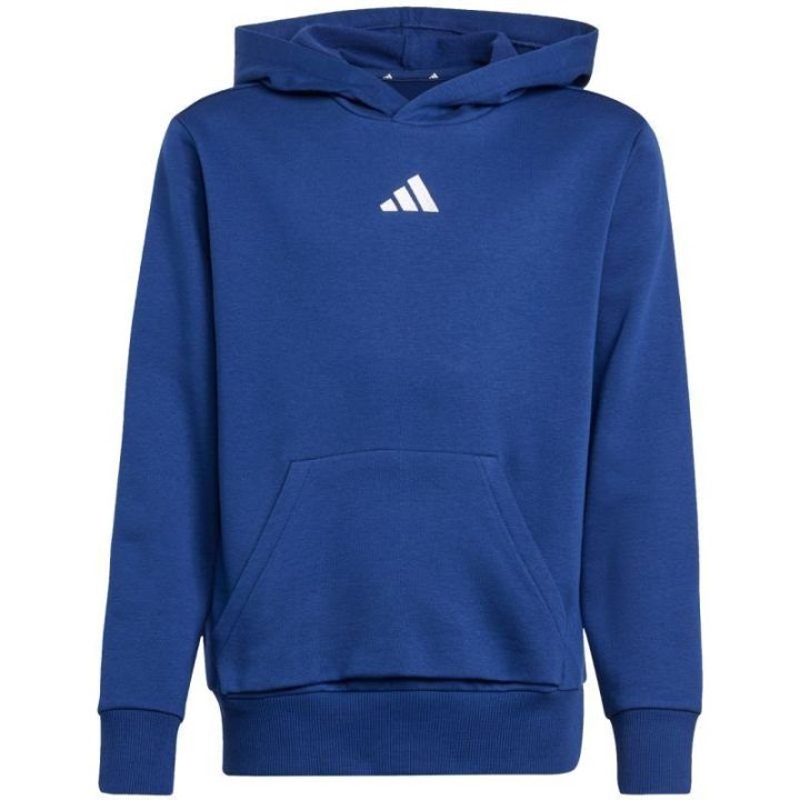 Vaikiškas džemperis su gobtuvu adidas Essentials, tamsiai mėlynas