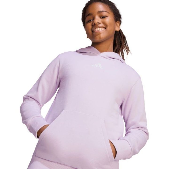 Vaikiškas džemperis su gobtuvu adidas Essentials, šviesiai violetinis
