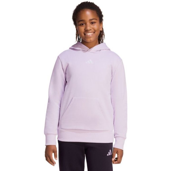 Vaikiškas džemperis su gobtuvu adidas Essentials, šviesiai violetinis