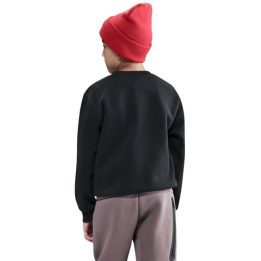 Vaikiškas medvilninis džemperis Nike Sportswear Club Fleece, juodas