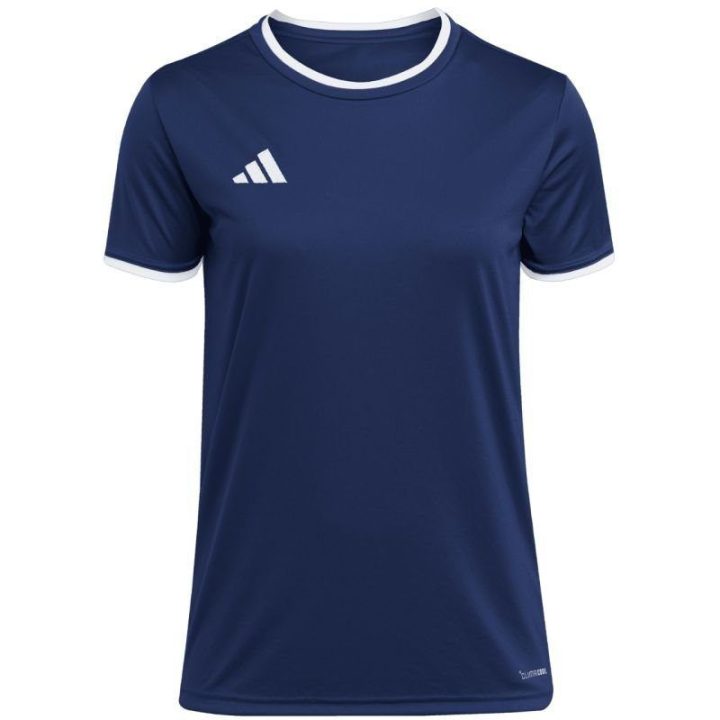 Moteriški treniruočių marškinėliai adidas Entrada 26, tamsiai mėlyni