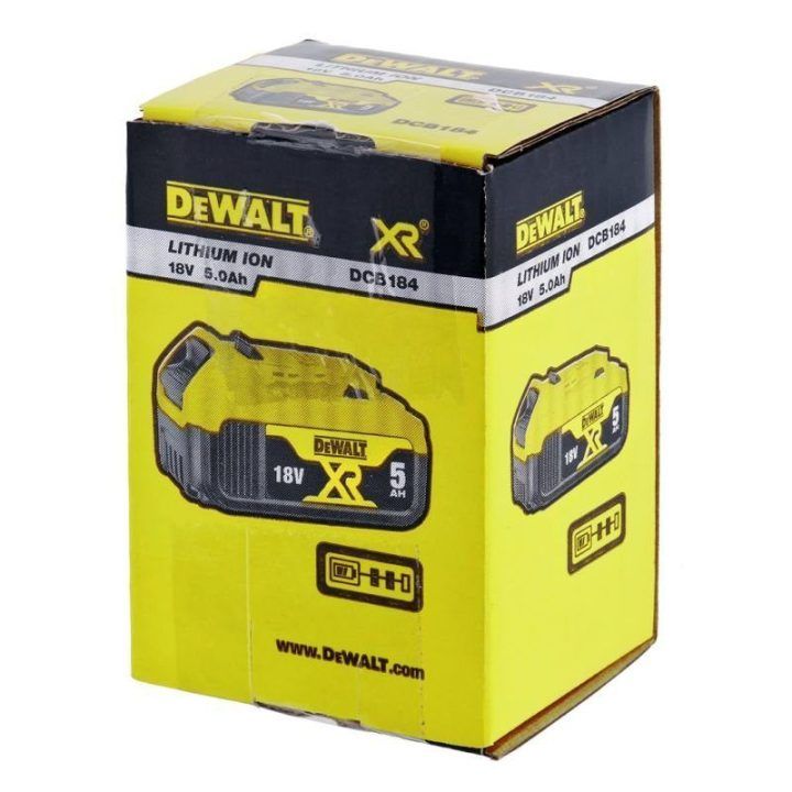 Akumuliatorius DeWALT XR DCB184-XJ, 18 V, 5 Ah