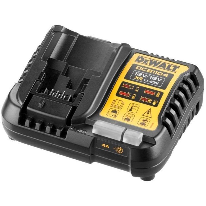 Įkroviklio ir 2 akumuliatorių komplektas DeWALT DCB1104P2, 18 V