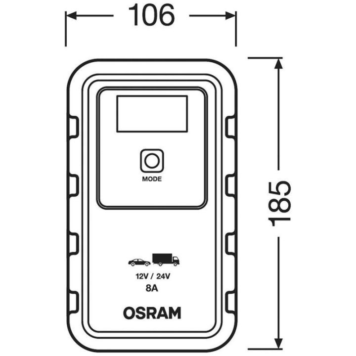 Akumuliatorių įkroviklis OSRAM Batterycharge 908