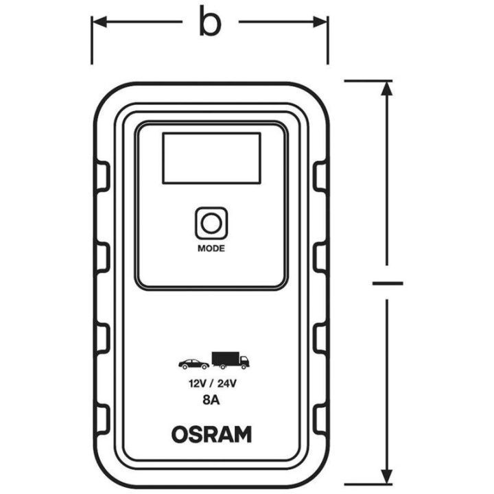 Akumuliatorių įkroviklis OSRAM Batterycharge 908
