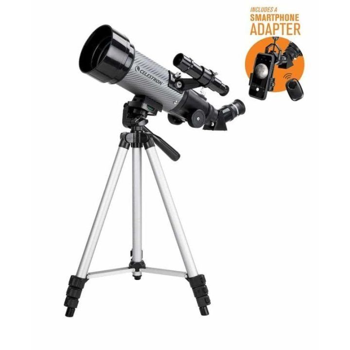 Teleskopas Celestron Travelscope 70 DX, 7 cm, juodas ir pilkas